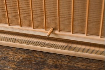 古い　竹製鳥籠　外箱付(時代鳥かご)(R-051932)