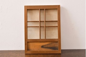 古い　竹製鳥籠　外箱付(時代鳥かご)(R-051932)