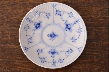 ROYAL COPENHAGEN(ロイヤルコペンハーゲン)　ブルーフルーテッド プレイン　カップ&ソーサー6客セット　二級品(R-051934)