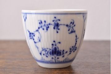 ROYAL COPENHAGEN(ロイヤルコペンハーゲン)　ブルーフルーテッド プレイン　カップ&ソーサー6客セット　二級品(R-051934)