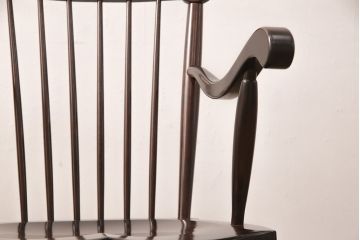 中古美品　松本民芸家具　51B型　くつろぎの時間におすすめなロッキングチェア(定価約16万円)(椅子、アームチェア、揺り椅子)(R-051936)