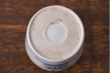 江戸期　古伊万里　水仙文染付　蕎麦猪口2客セット(和食器)(R-051942)