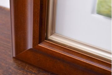 Meissen　マイセン　花鳥絵　プラーク(陶板画)　額装(R-051949)