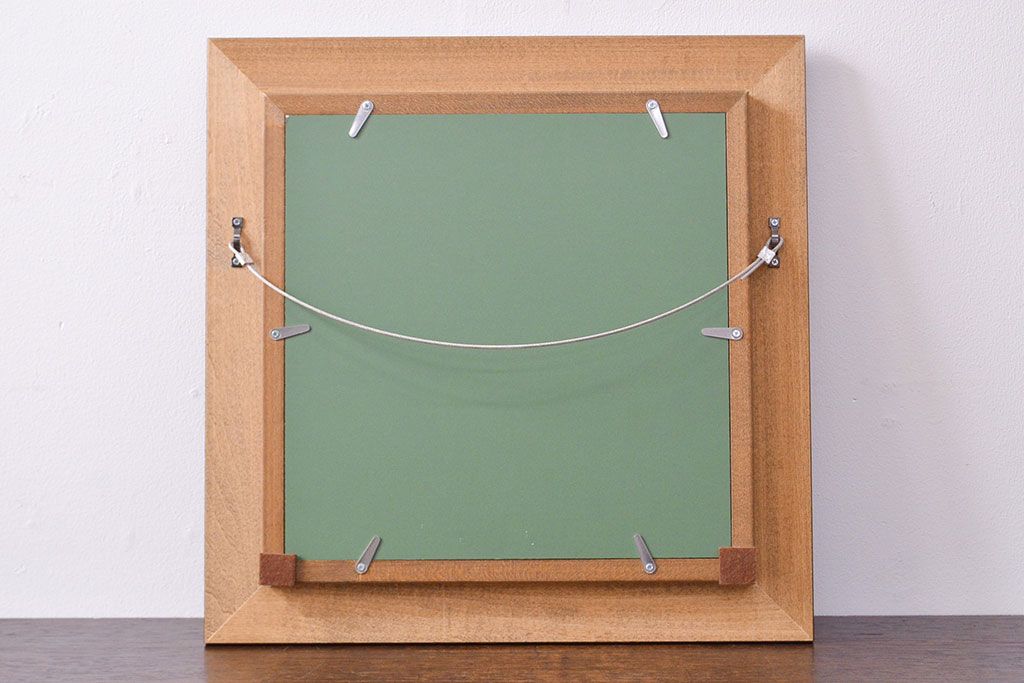 Meissen　マイセン　花鳥絵　プラーク(陶板画)　額装(R-051949)