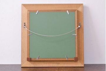 Meissen　マイセン　花鳥絵　プラーク(陶板画)　額装(R-051949)