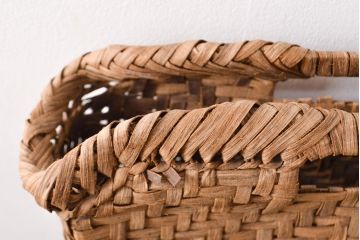 国産　山葡萄籠バッグ　手提げ袋(かご、カゴ)(R-051951)