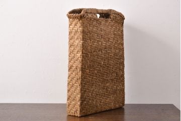 国産　山葡萄籠バッグ　手提げ袋(かご、カゴ)(R-051951)