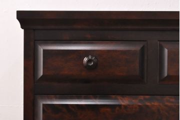 中古　美品　北海道民芸家具　HM533　シックな佇まいが素敵なチェスト(引き出し、衣装箪笥、洋服タンス)(定価約25万円)(R-051959)