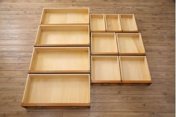 中古 美品 横浜ダニエル(daniel) 温かみのある色合いが魅力的なチェスト(定価約80万円)(引き出し、衣装箪笥、洋服タンス)(R-051960)