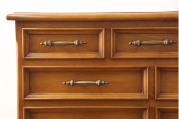 中古 美品 横浜ダニエル(daniel) 温かみのある色合いが魅力的なチェスト(定価約80万円)(引き出し、衣装箪笥、洋服タンス)(R-051960)