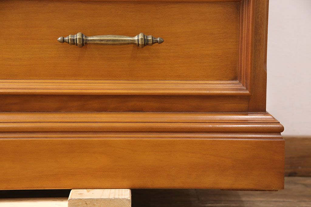 中古 美品 横浜ダニエル(daniel) 温かみのある色合いが魅力的なチェスト(定価約80万円)(引き出し、衣装箪笥、洋服タンス)(R-051960)