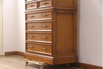 中古　美品　横浜ダニエル(daniel)　温かみのある色合いが魅力的なチェスト(定価約80万円)(引き出し、衣装箪笥、洋服タンス)(R-051960)