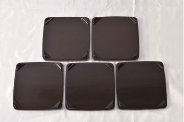 大正〜昭和初期　金蒔絵木製お膳5枚セット(お盆)(R-051962)