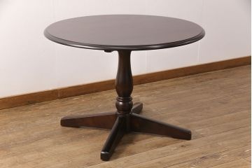 新古品　展示品　北海道民芸家具　樺材　HM472シリーズ　上品な優しい雰囲気を醸し出す円形テーブル(ラウンドテーブル、ダイニングテーブル、コーヒーテーブル)(定価約18万円)(R-051966)