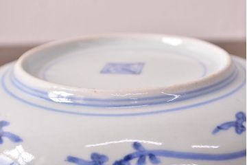 江戸期　古伊万里　蛸唐草文　渦福　変形皿2枚セット(和食器)(R-051972)