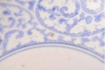 江戸期　古伊万里　蛸唐草文　渦福　変形皿2枚セット(和食器)(R-051973)