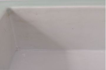 古い　池林堂半七製　青磁陽刻　水盤(植木鉢、ディスプレイ)(R-051982)