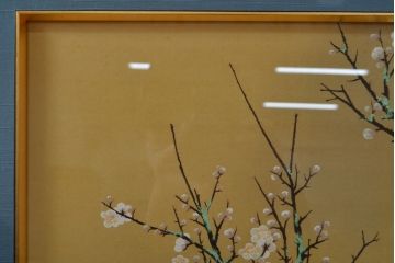 複製　横山大観 筆　「梅花」　122/480　(絵画、小学館、ディスプレイ、額装)(R-051987)