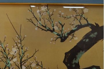 複製　横山大観 筆　「梅花」　122/480　(絵画、小学館、ディスプレイ、額装)(R-051987)