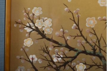 複製　横山大観 筆　「梅花」　122/480　(絵画、小学館、ディスプレイ、額装)(R-051987)