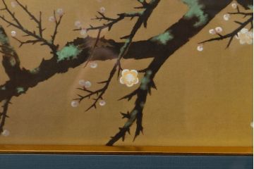 複製　横山大観 筆　「梅花」　122/480　(絵画、小学館、ディスプレイ、額装)(R-051987)