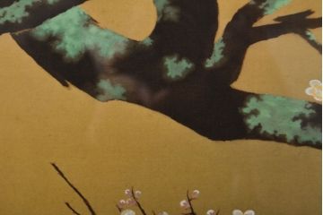 複製　横山大観 筆　「梅花」　122/480　(絵画、小学館、ディスプレイ、額装)(R-051987)