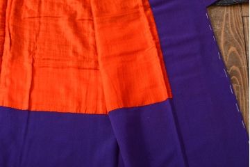 大正〜昭和初期　縮緬着物(古布、正絹)(R-051988)