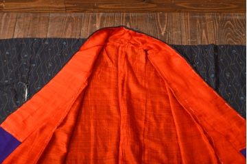大正〜昭和初期　縮緬着物(古布、正絹)(R-051988)