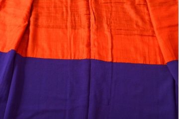 大正〜昭和初期　縮緬着物(古布、正絹)(R-051988)