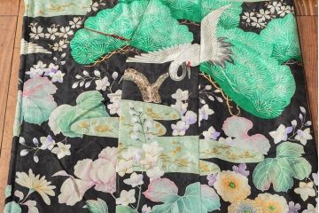 大正〜昭和初期　正絹刺繍着物(打掛、古布)(R-051990)