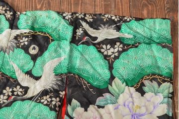 大正〜昭和初期　正絹刺繍着物(打掛、古布)(R-051990)