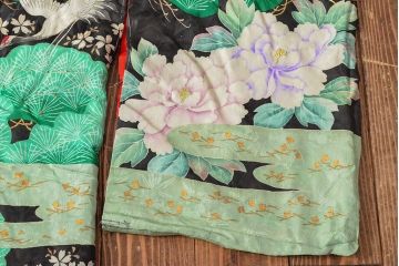 大正〜昭和初期　正絹刺繍着物(打掛、古布)(R-051990)