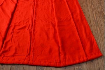 大正〜昭和初期　松鶴　刺繍着物(古布、正絹)(R-051991)