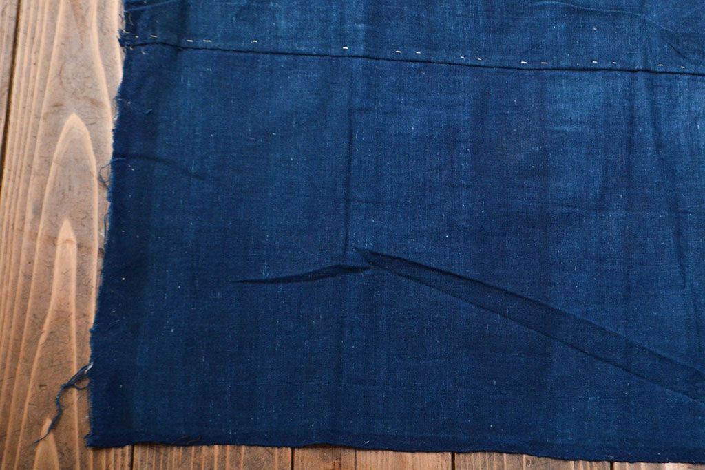 大正〜昭和初期　藍染め木綿　古布3枚セット(R-051994)