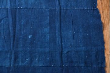 大正〜昭和初期　藍染め木綿　古布3枚セット(R-051994)