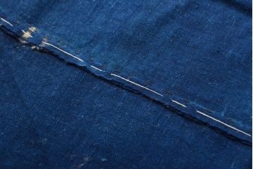 大正〜昭和初期　藍染め木綿　古布3枚セット(R-051994)