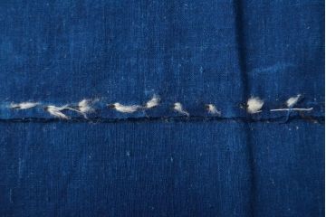 大正〜昭和初期　藍染め木綿　古布3枚セット(R-051994)