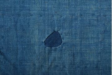 大正〜昭和初期　藍染め木綿　古布3枚セット(R-051994)