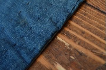 大正〜昭和初期　藍染め木綿　古布3枚セット(R-051994)