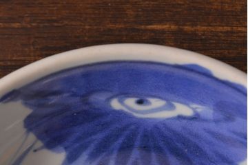 江戸期　古伊万里　染付仙人図　なます皿2枚セット(中皿、和食器)(R-051998)