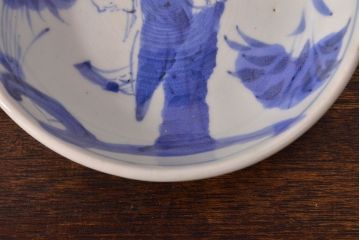 江戸期　古伊万里　染付仙人図　なます皿2枚セット(中皿、和食器)(R-051998)