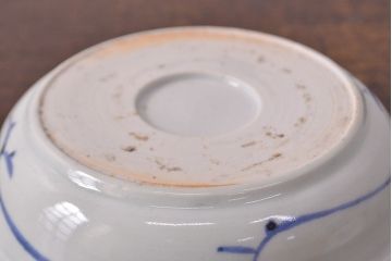 江戸期　古伊万里　染付仙人図　なます皿2枚セット(中皿、和食器)(R-051998)