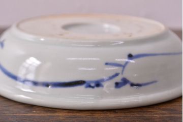 江戸期　古伊万里　染付仙人図　なます皿2枚セット(中皿、和食器)(R-051998)