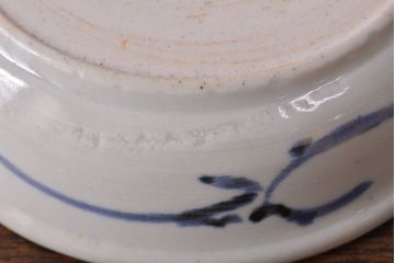 江戸期　古伊万里　染付仙人図　なます皿2枚セット(中皿、和食器)(R-051998)