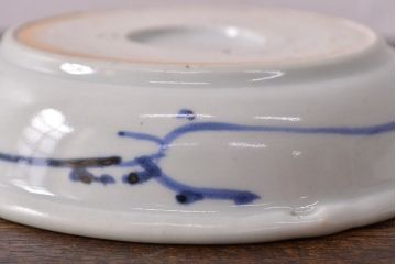 江戸期　古伊万里　染付仙人図　なます皿2枚セット(中皿、和食器)(R-051999)