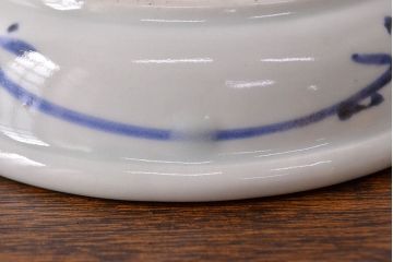 江戸期　古伊万里　染付仙人図　なます皿2枚セット(中皿、和食器)(R-052001)