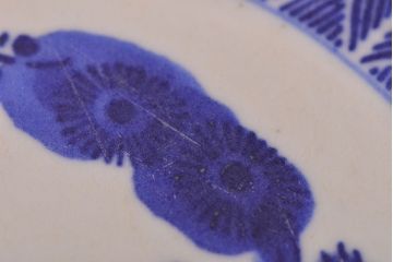 明治〜大正　微塵唐草　一尺五寸印判大皿(和食器)(R-052003)