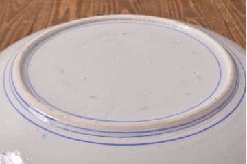 明治〜大正　微塵唐草　一尺五寸印判大皿(和食器)(R-052003)