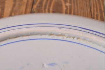 明治〜大正　微塵唐草　一尺五寸印判大皿(和食器)(R-052003)