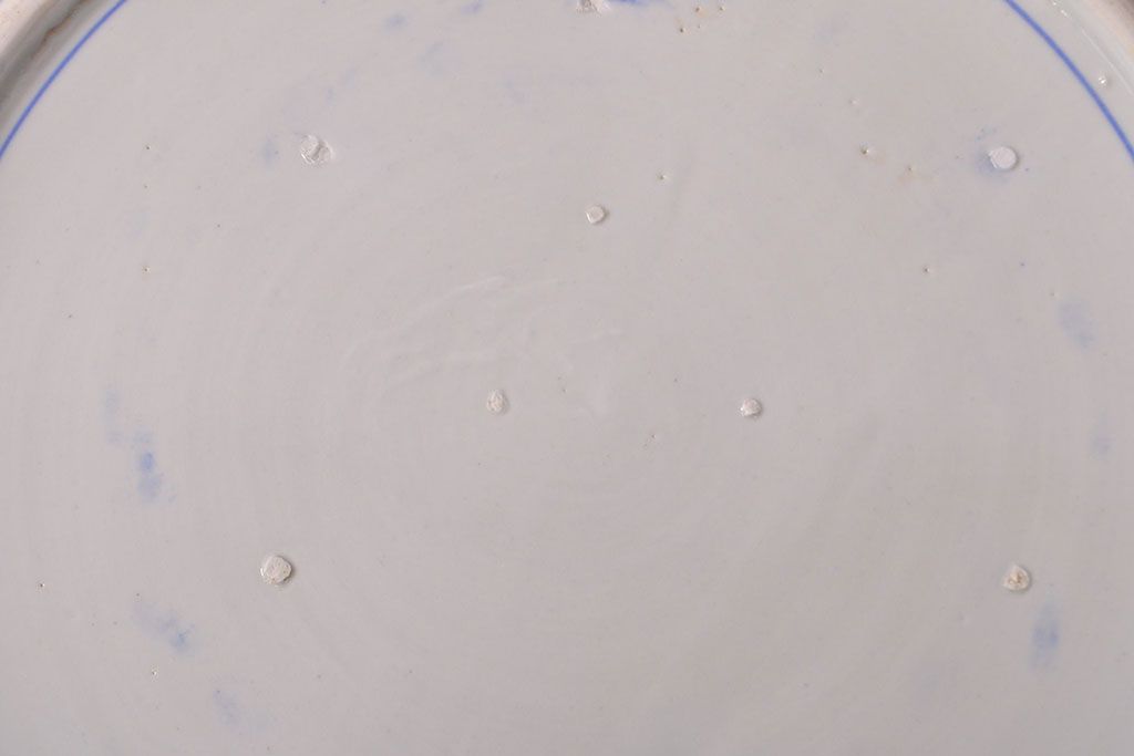 明治〜大正　微塵唐草　一尺五寸印判大皿(和食器)(R-052003)